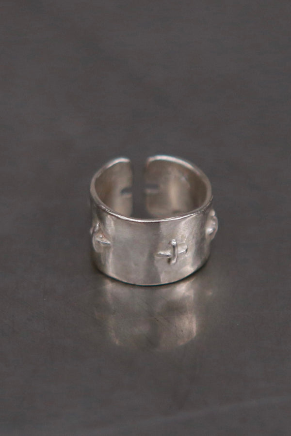 m.a+ 925 silver cross ring series Italy MA-AG538-AG-YIN AG050